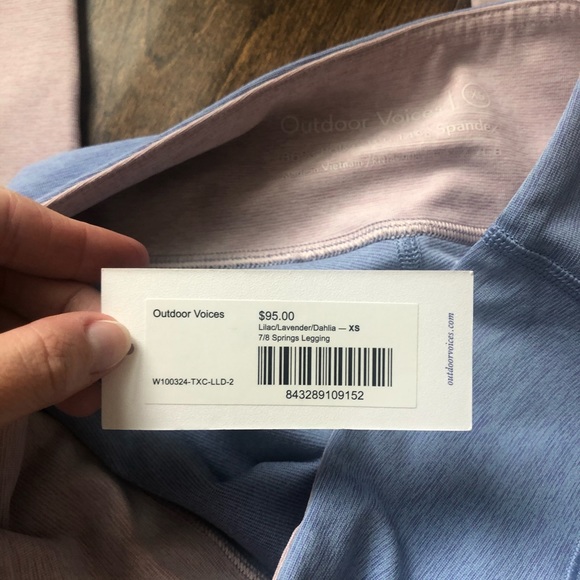 Outdoor Voices | Blue 7/8 Springs Leggings - Picture 6 of 9